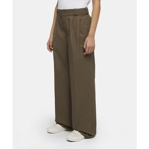 Dickies Pleated Work Bukser, Mushroom, 31