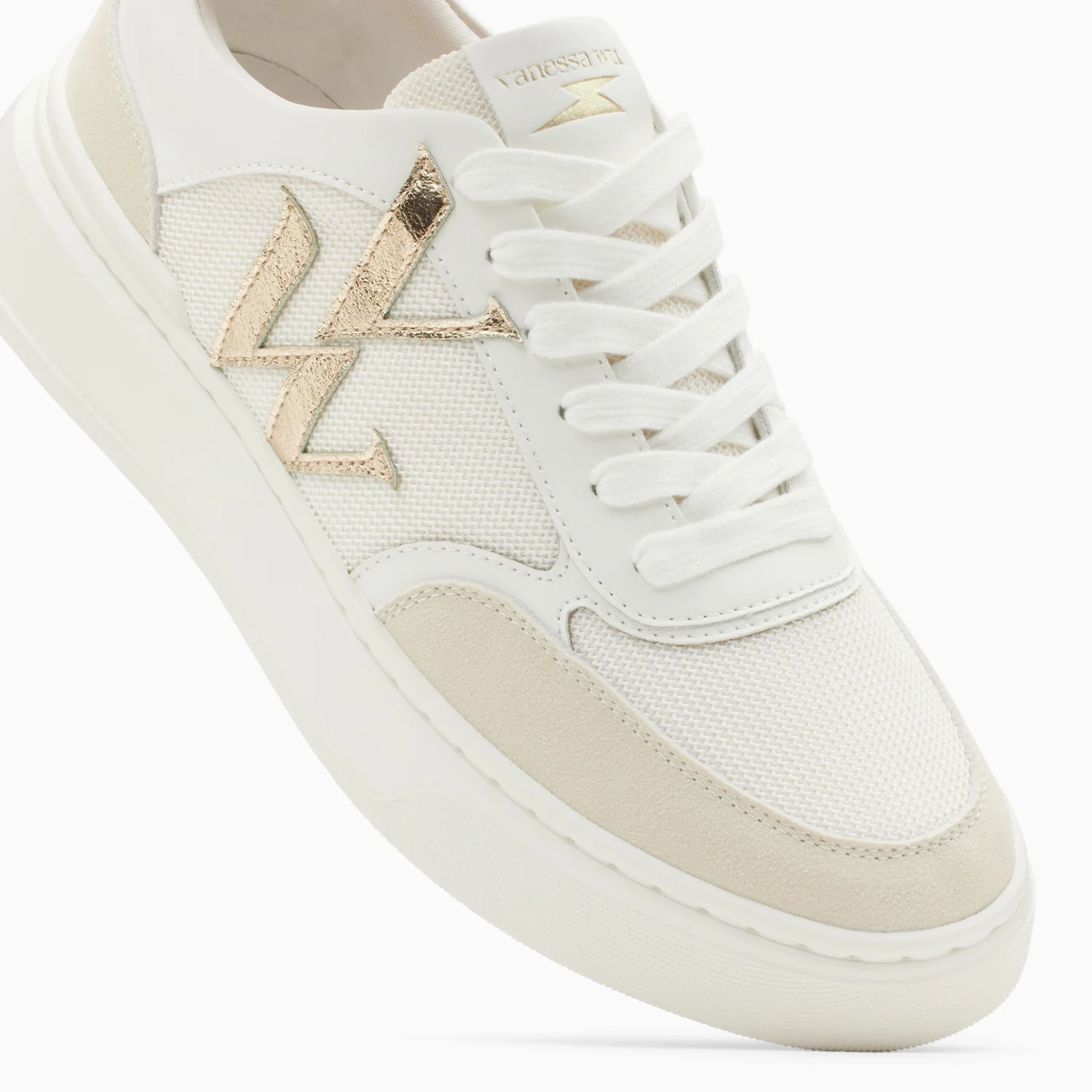 Sneakers-Baskets monogramme Valentine or