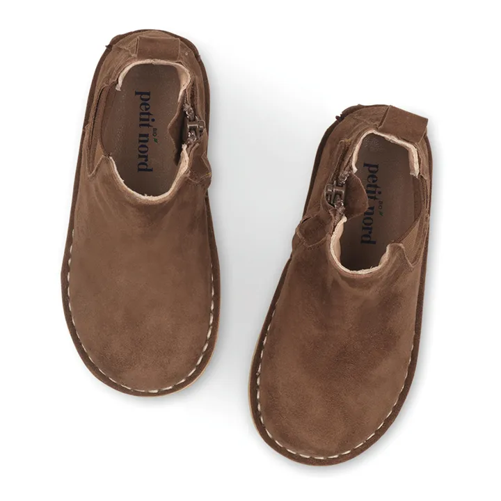 Petit Nord Boots Ankle Zip | Chocolat