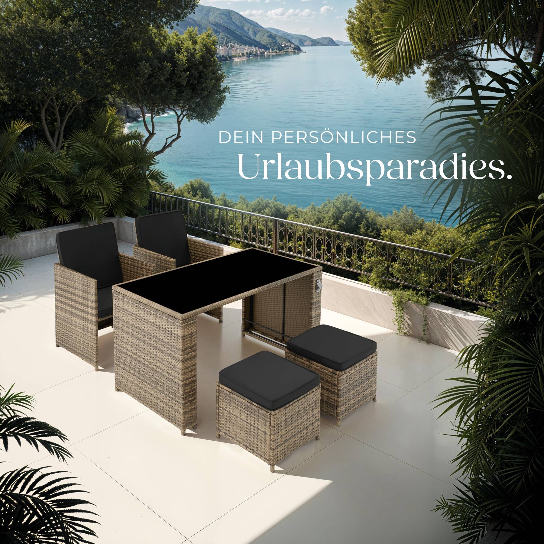 Rattan Sitzgruppe Palermo