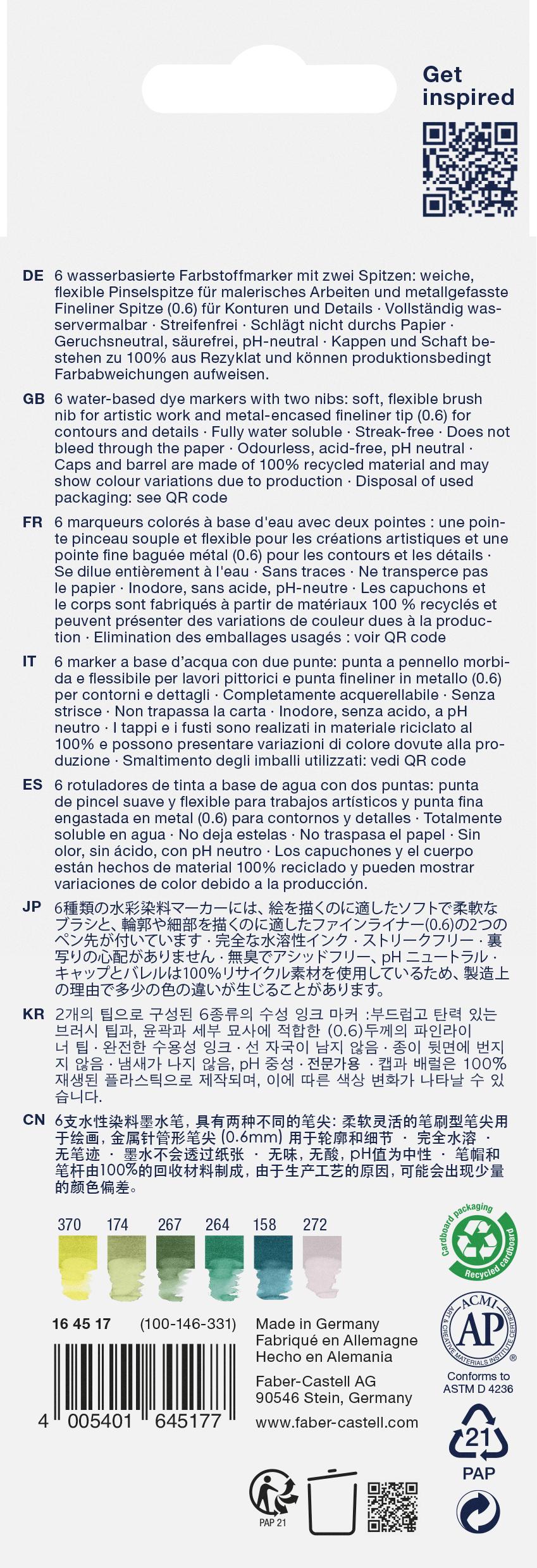 Faber-Castell - Gofa Aqua Dual Tuscher Lettering Sæt Jung
