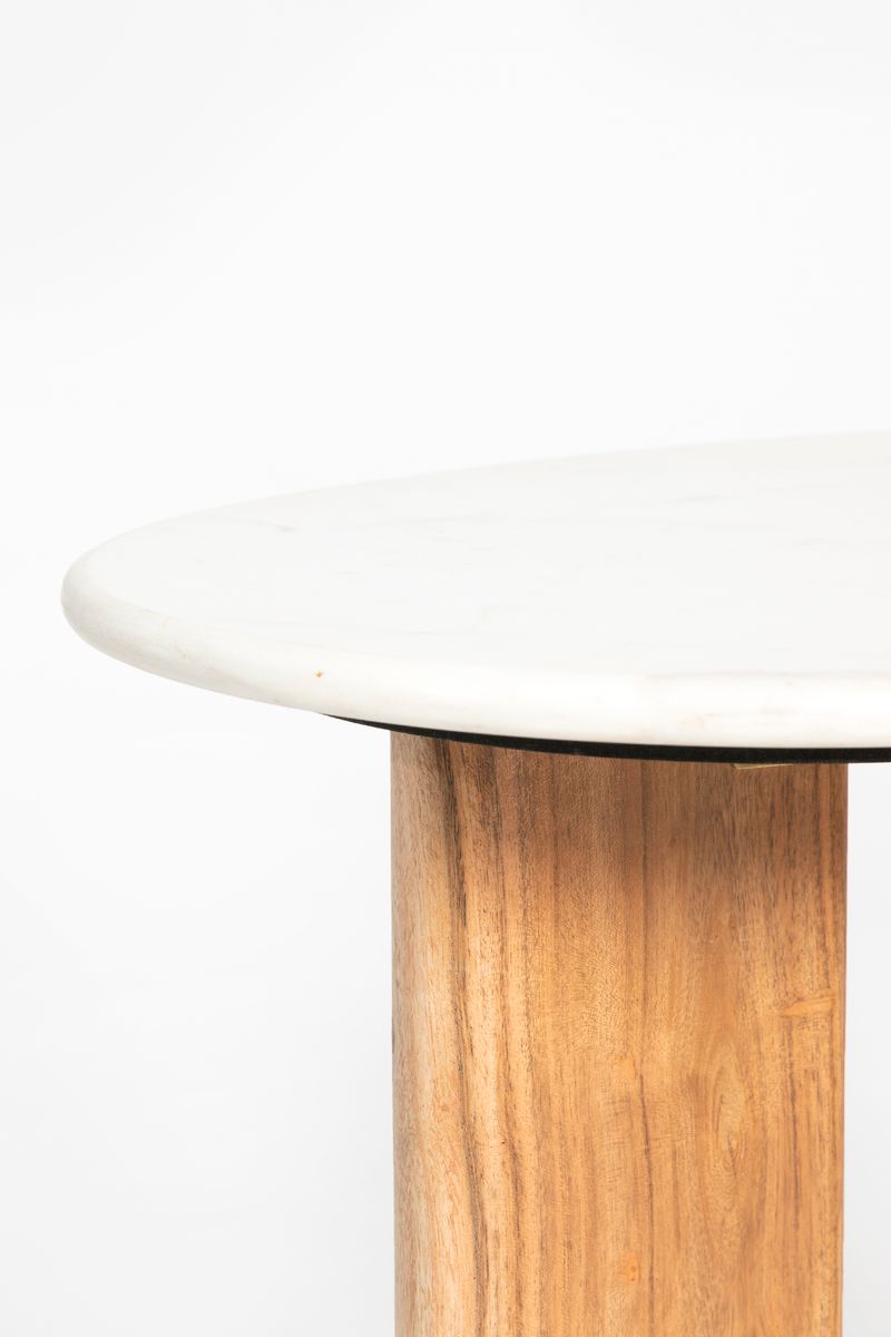 Sissy-Boy Houten koffietafel met marmer blad klein