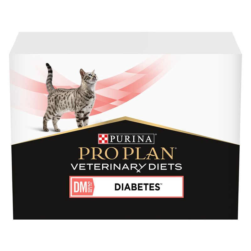 PURINA PRO PLAN Veterinary Diets Feline DM ST/OX Diabetes Management, bœuf