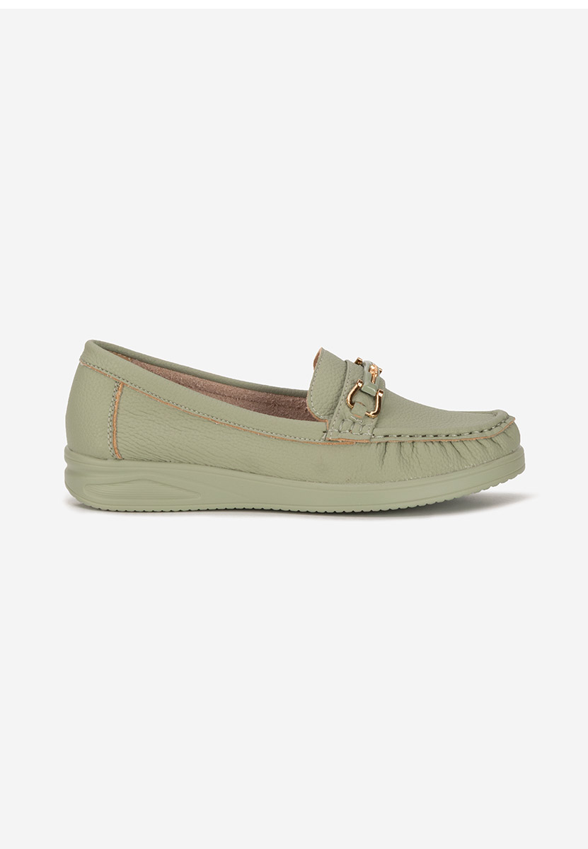 Mocassins femme vert Odenia