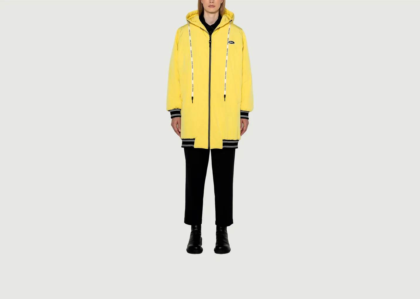 Parka mi-longue à capuche hybride Maison Lener