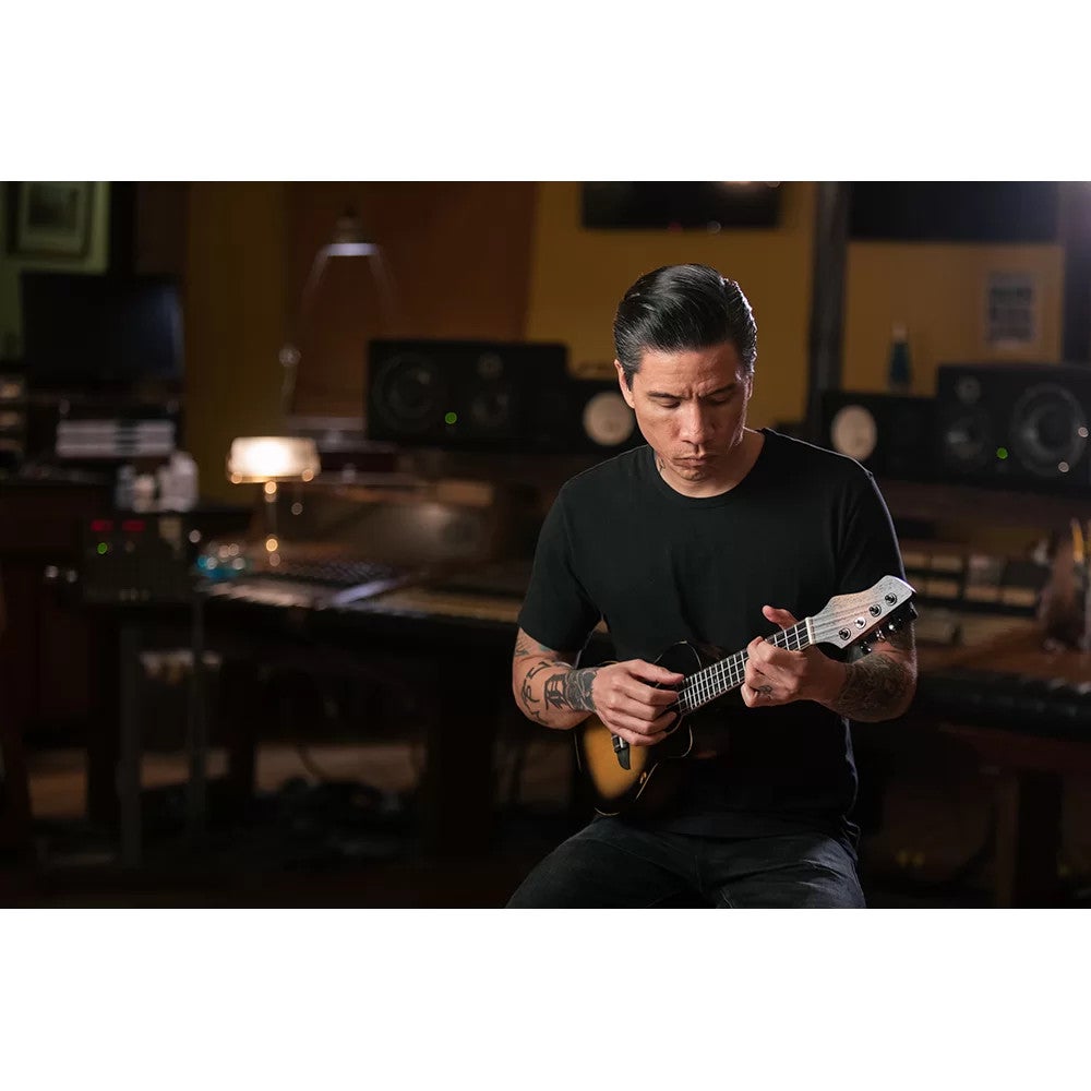 Ortega DSSUITE-UKE The Private Room Tobacco Burst E/A concert ukelele met gigbag