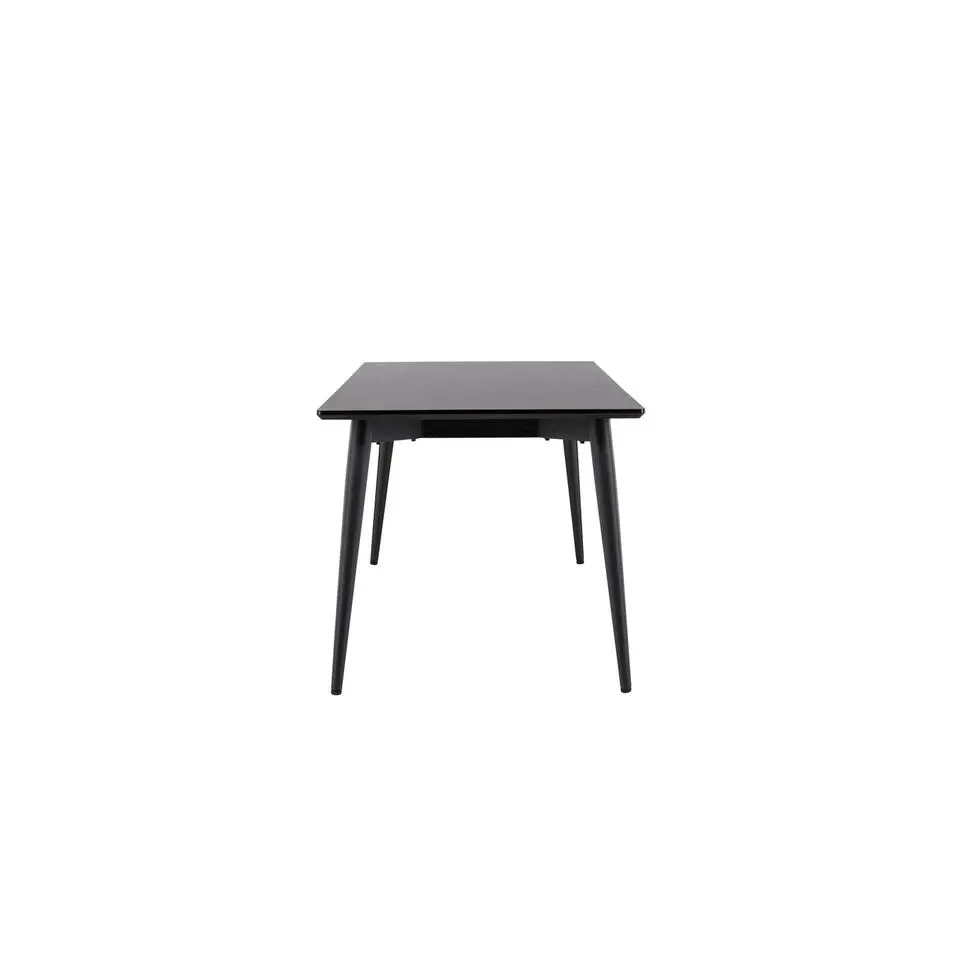 Eettafel Zwart Hout - 230x85x75cm - Ellis
