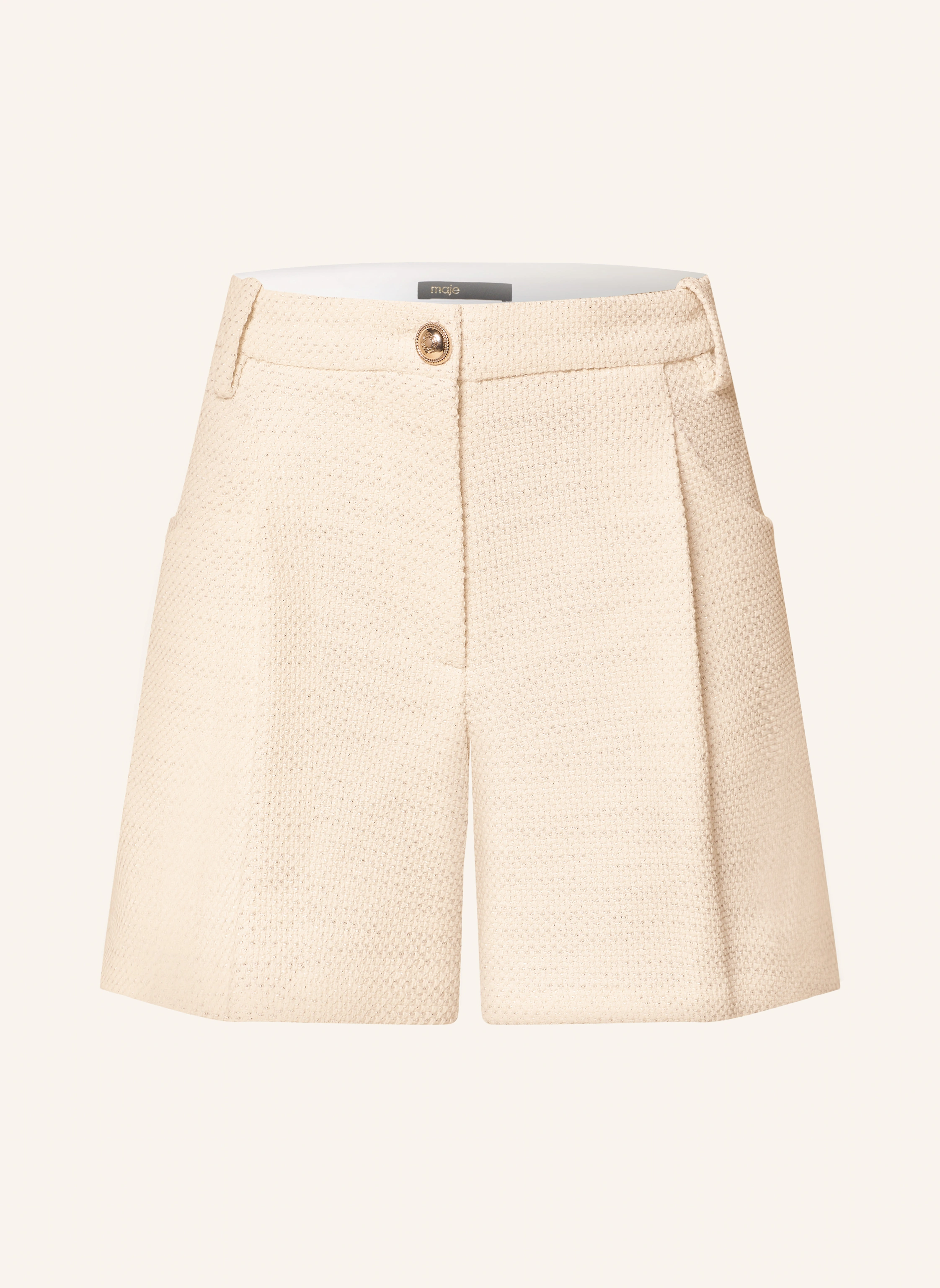 maje Shorts mit Glitzergarn