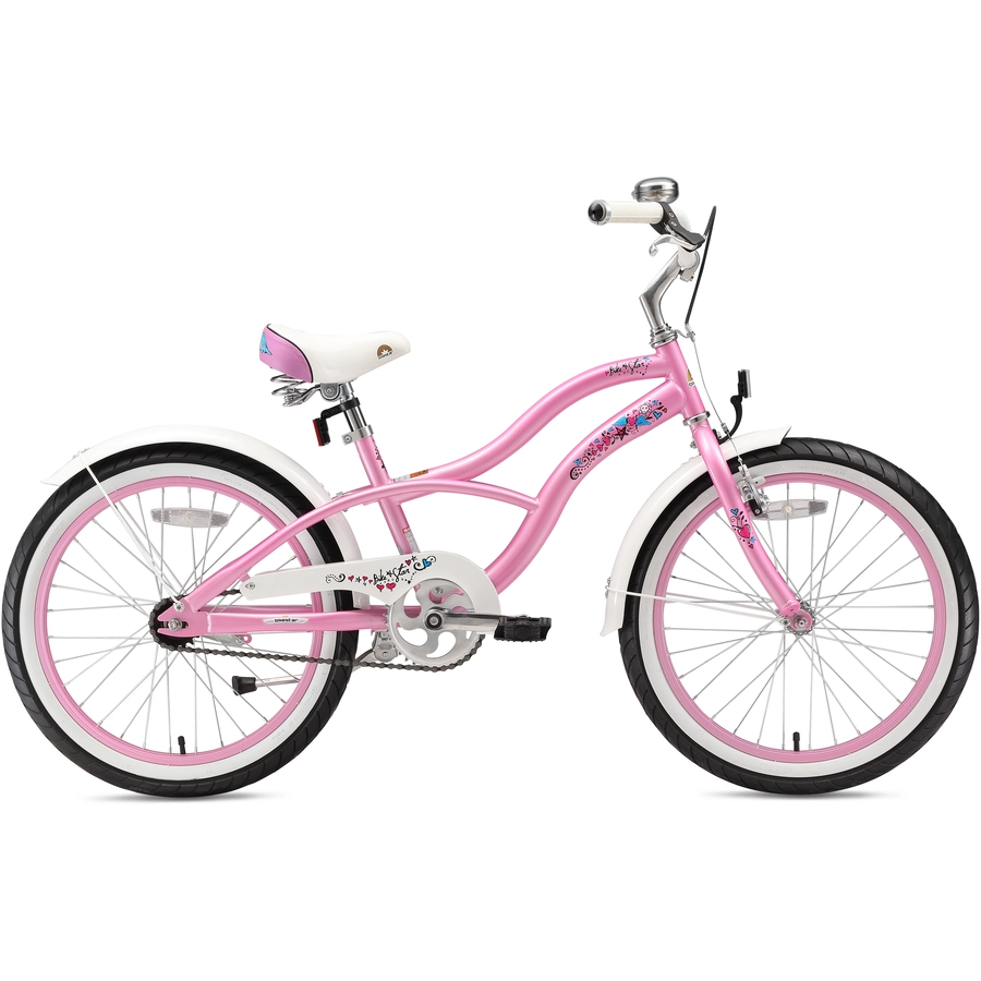 Bikestar Kinderrad 20 Zoll Cruiser pink