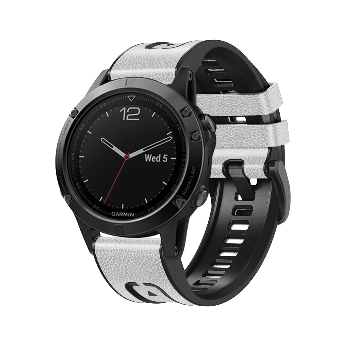 TPU-klokkerem for Garmin Fenix7/6/5 22mm Hvit