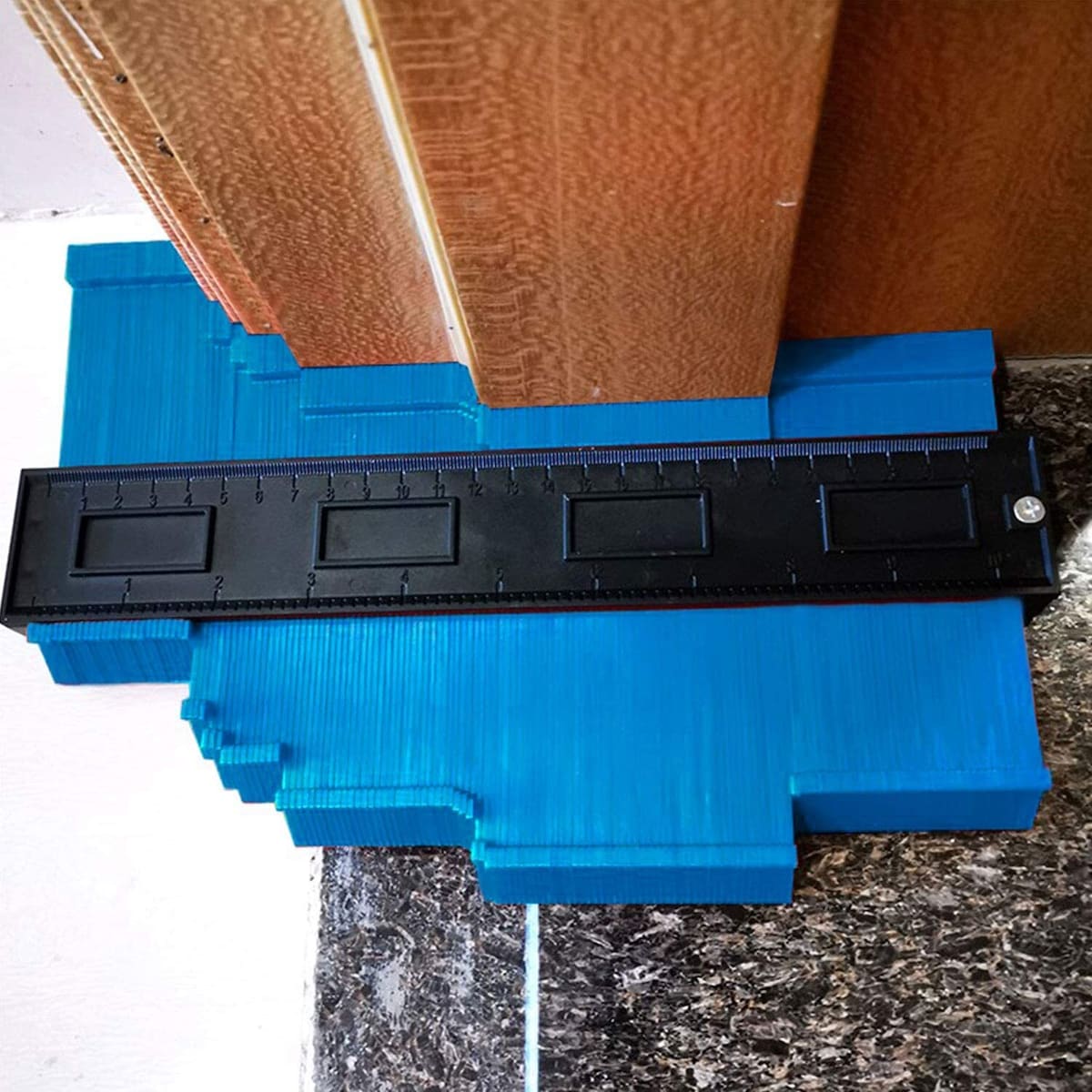 Profilmal for konturer / former (25x10 cm) Blå