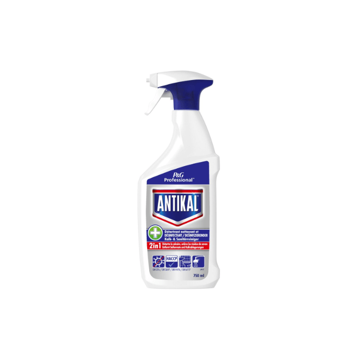 Antikal Kalk 750ML en Badkamerreiniger 2in1 Spray, ANTIKAL PROFESSIONAL 8700216836197