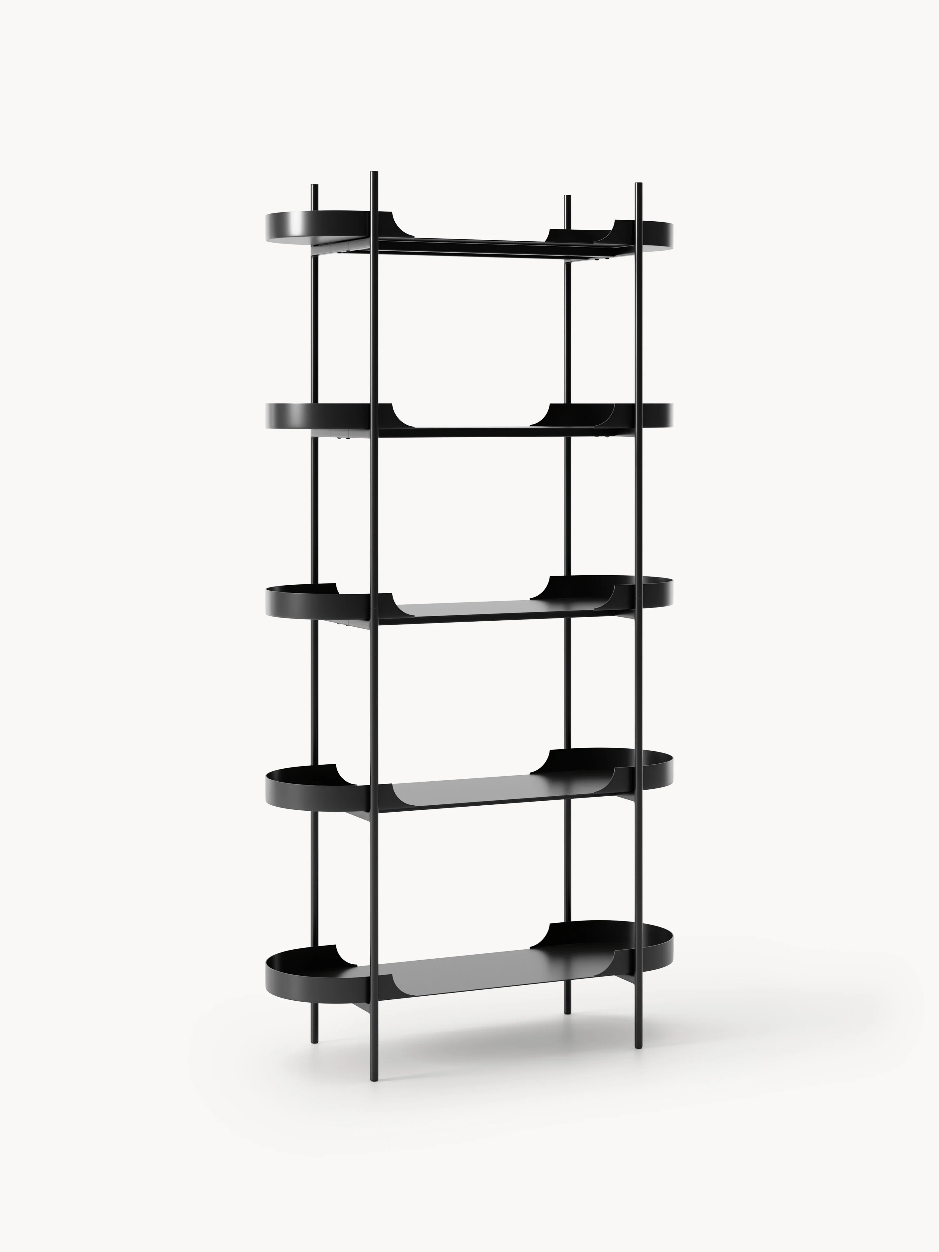 Hoog metalen wandrek Taru