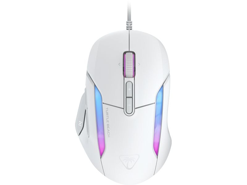 Turtle Beach Gaming-Maus Kone II Weiss Gaming-Maus mit hochpräzisem Sensor, ergonomischem Design und anpassbaren Tasten für ultimative Kontrolle und Komfort