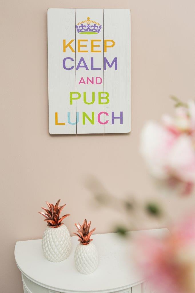 Holzschild - Pub Lunch - 40x60 cm