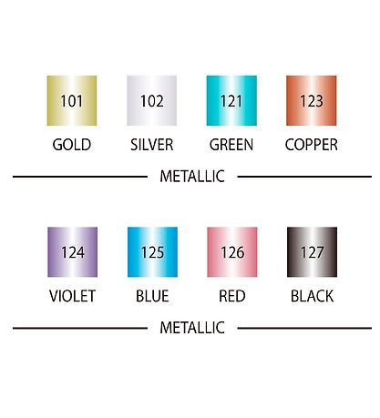 Zig Tuschen - 8 st. - Metallic