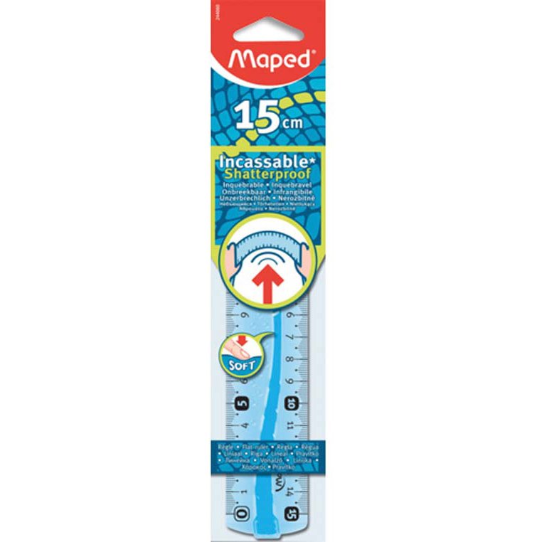 Règle plate Flex, 150 mm, en plastique, flexible