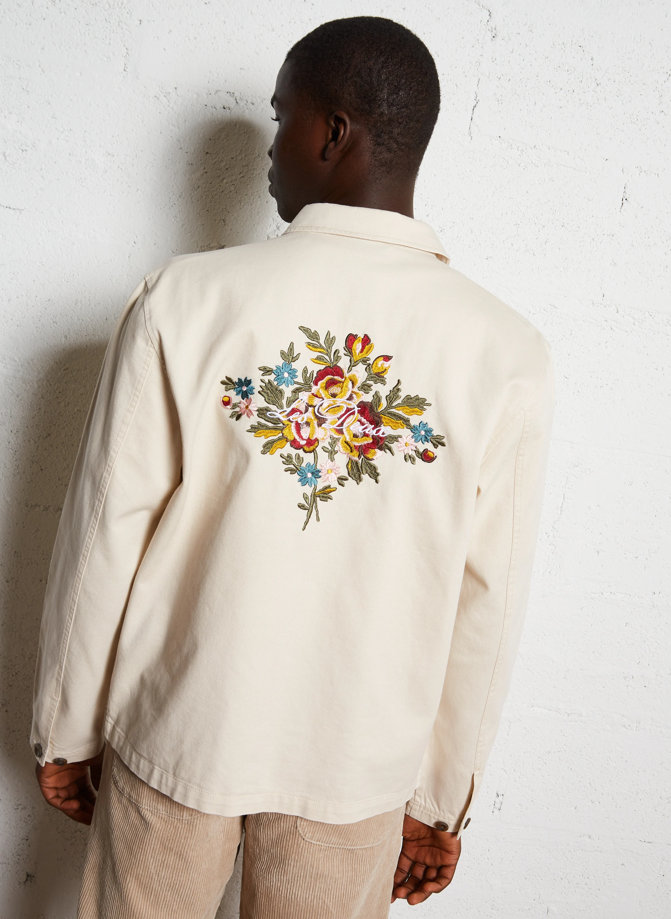 JOURNEY - Surchemise brodée en coton | Beige