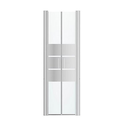 Porte de douche battante GoodHome Beloya miroir 70 cm