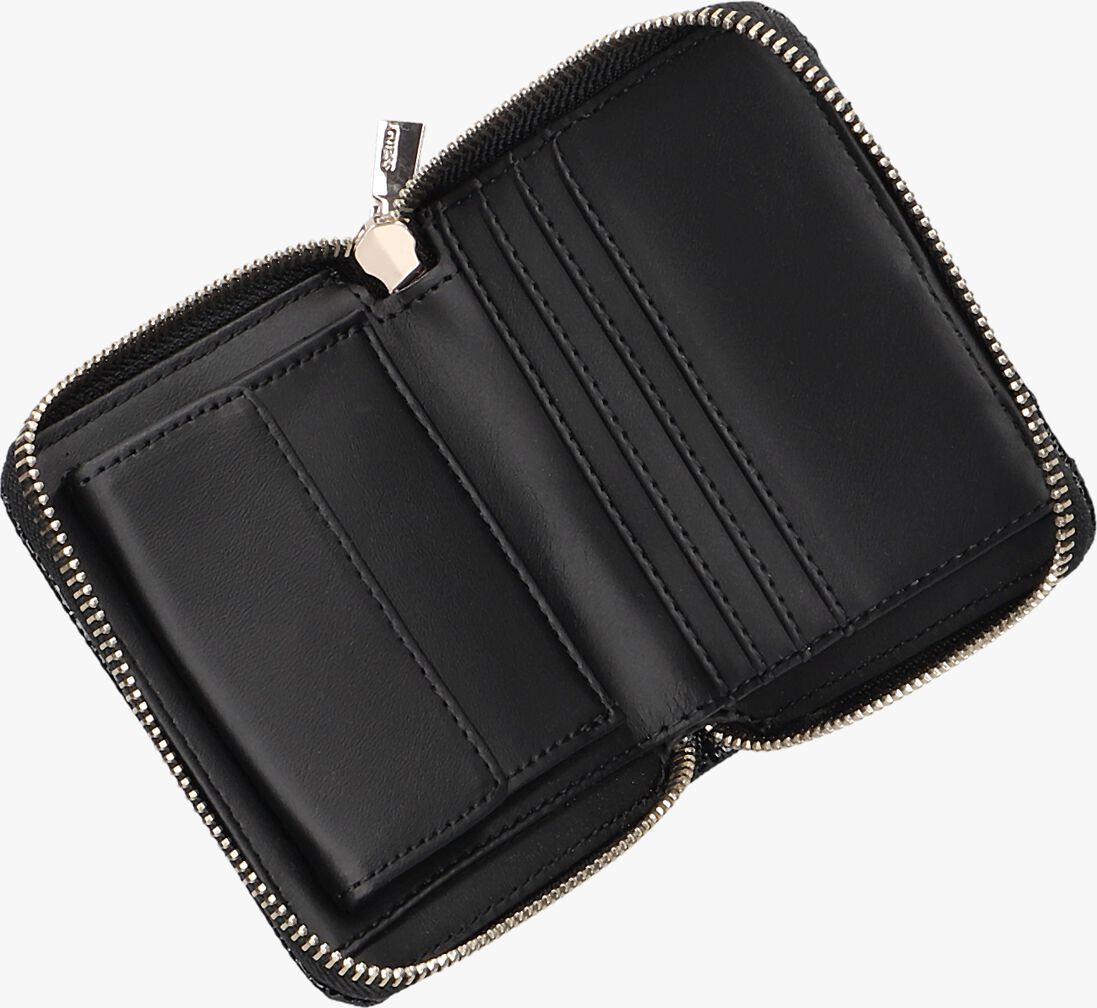 GUESS zwarte guess portemonnee adi slg small zip around