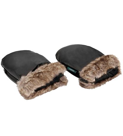 KongWalther Kinderwagenhandschuhe - Østerbro - Black Pelz