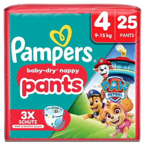 Pampers Baby-Dry Pants Paw Patrol Edition Gr.4, Single Pack, 9-15kg