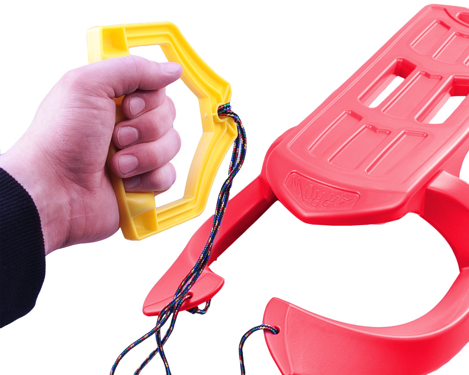 Ondis24 Kinderslee Racerodel Bob Arrow met Metalen Glijders Rood, Slee