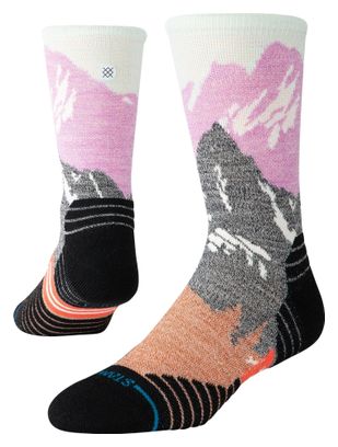 Chaussettes Stance Out Of Range Mid Wool Crew Gris/Rose