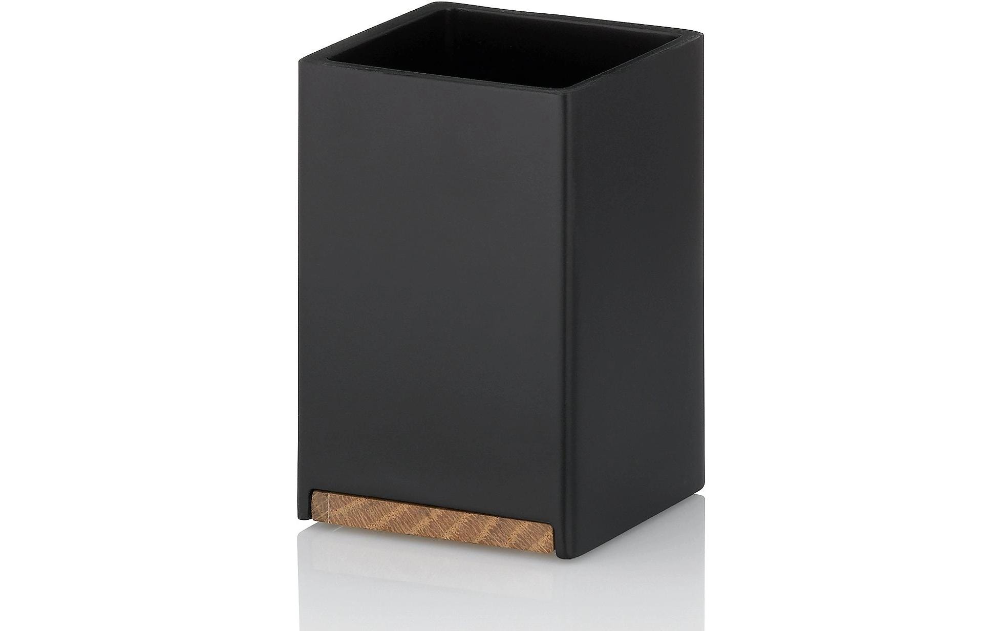 Zahnputzbecher Cube SchwarzZahnbürstenhalter