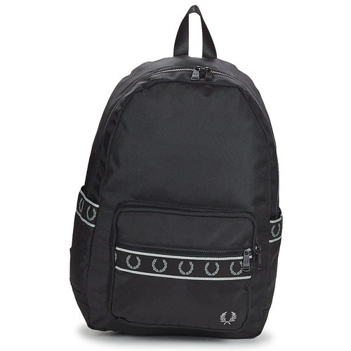 Fred Perry - CONTRAST TAPE BACKPACK Negro