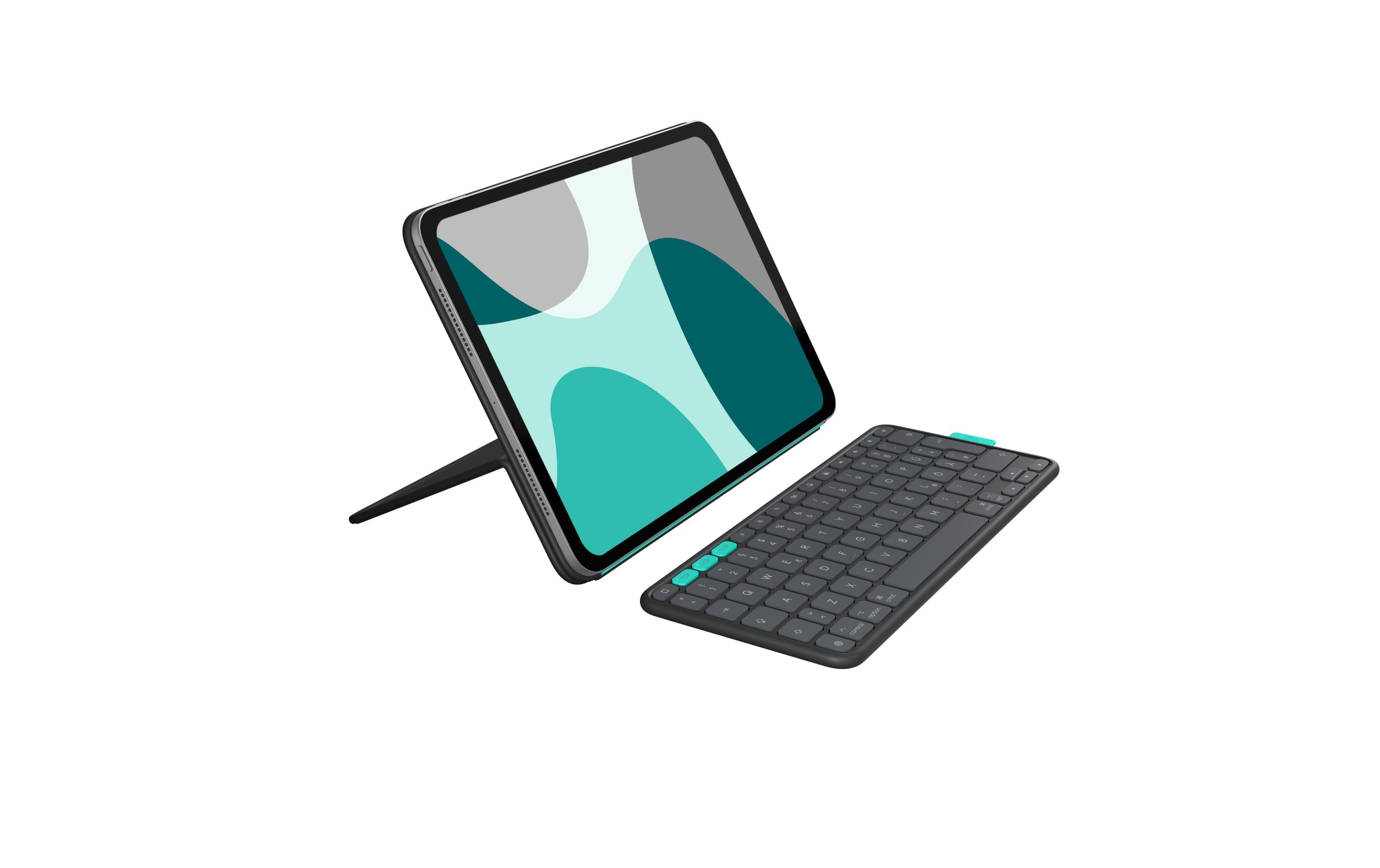 Tablet Tastatur Cover Flip Folio iPad Pro & Air11<br>Vielseitiges iPad Cover mit verstaubarer Tastatur