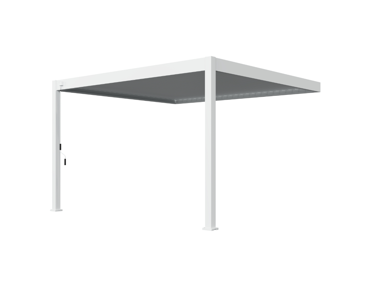 Orion Deluxe 360 x 400 cm muur terrasoverkapping - White