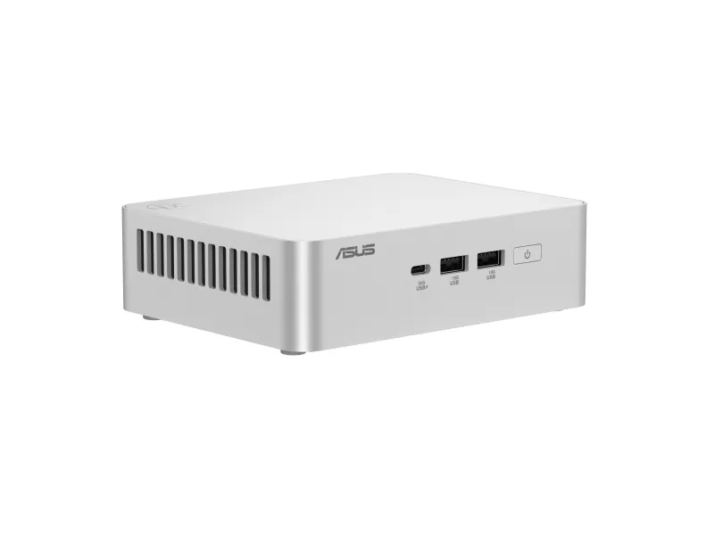 ASUS NUC 15 Pro  RNUC15CRSU900002 - Barebone - mini PC 1 x Core Ultra 9 285H / op til 5.4 GHz - RAM 0 GB - Arc Graphics 140T - IEEE 802.11ax (Wi-Fi 6), IEEE 802.11be (Wi-Fi 7), Bluetooth 5.4, 2.5 Gigabit Ethernet, Gigabit Ethernet - sølv