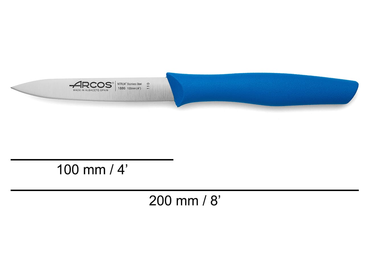 Couteau d'office Nova - Bleu - 10 cm - Arcos