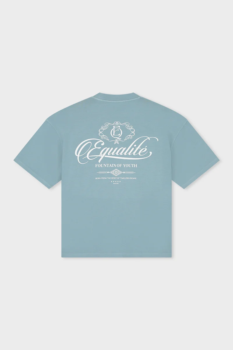 Equalité Yuki Boxy T-Shirt Dames Lichtblauw