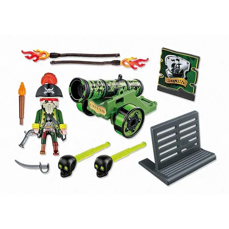 PLAYMOBIL® 6162 Grüne App-Kanone mit Piratenkapitän