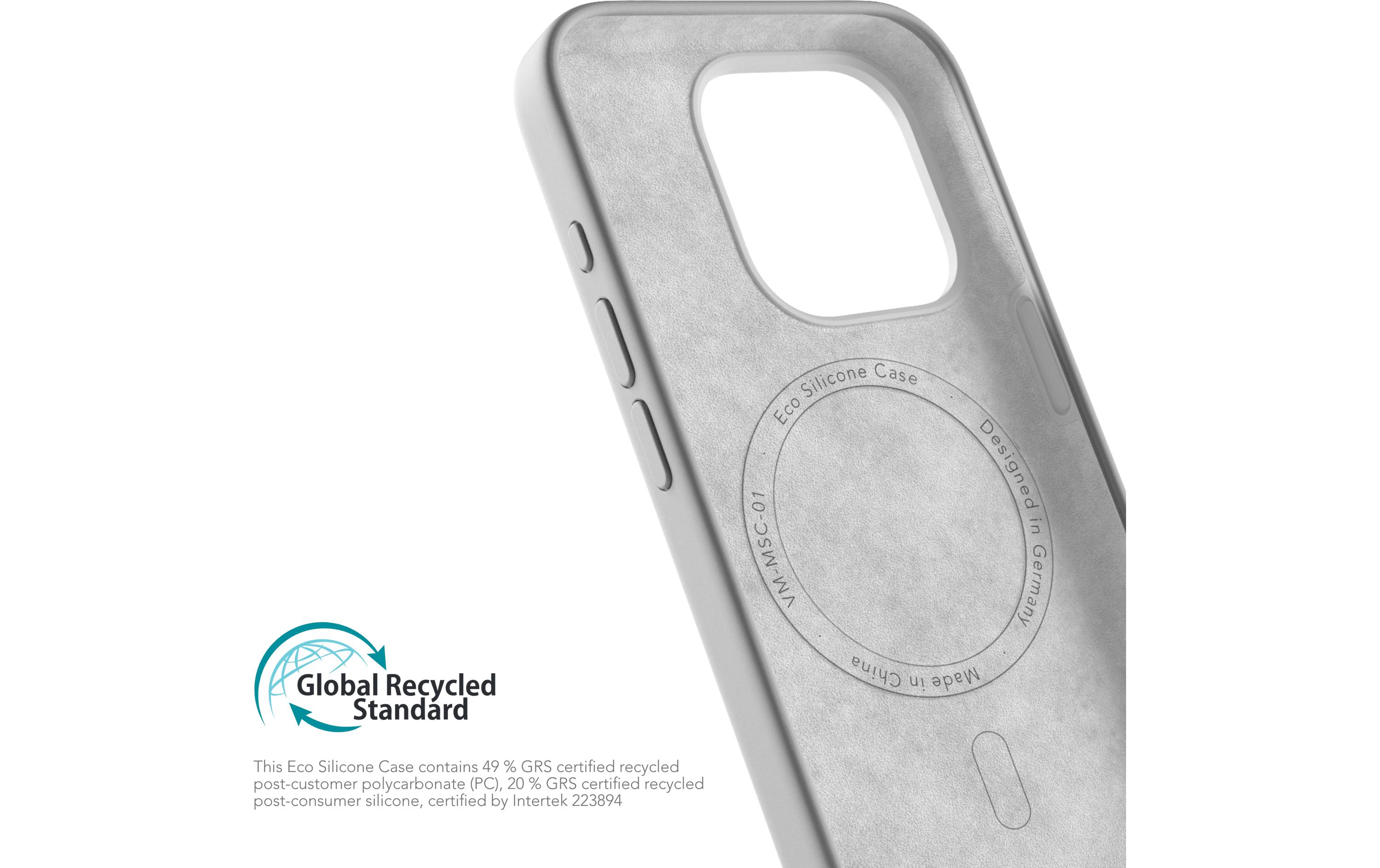 Back Cover Eco Silicone iPhone 15 Pro Light GraySilicone Backcover für das Apple iPhone 15 Pro