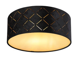 GLOBO Retrofit LED Deckenlampe SUNNA 26 cm schwarz