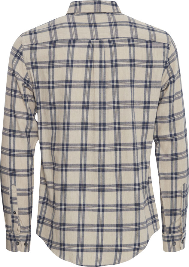 Casual Friday CFANTON LS BD 0159 checked brushed Silver mink melange