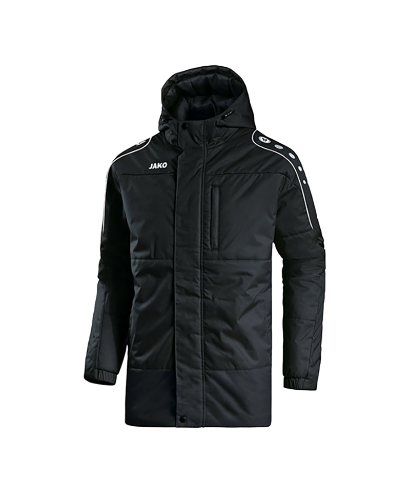 JAKO Active Coachjacke Schwarz Weiss F08