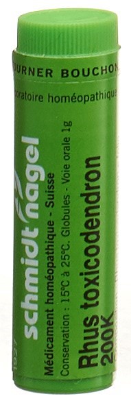SCHMIDT-NAGEL Rhus Toxicodendron Glob 200 K 1 g