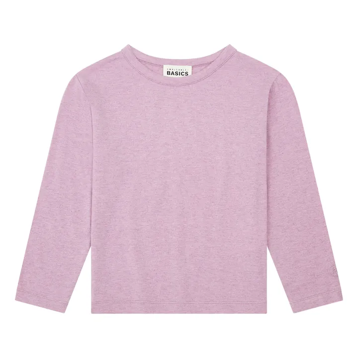 SMALLABLE BASICS T-Shirt Fille Manches Longues Jersey Coton Bio | Violine