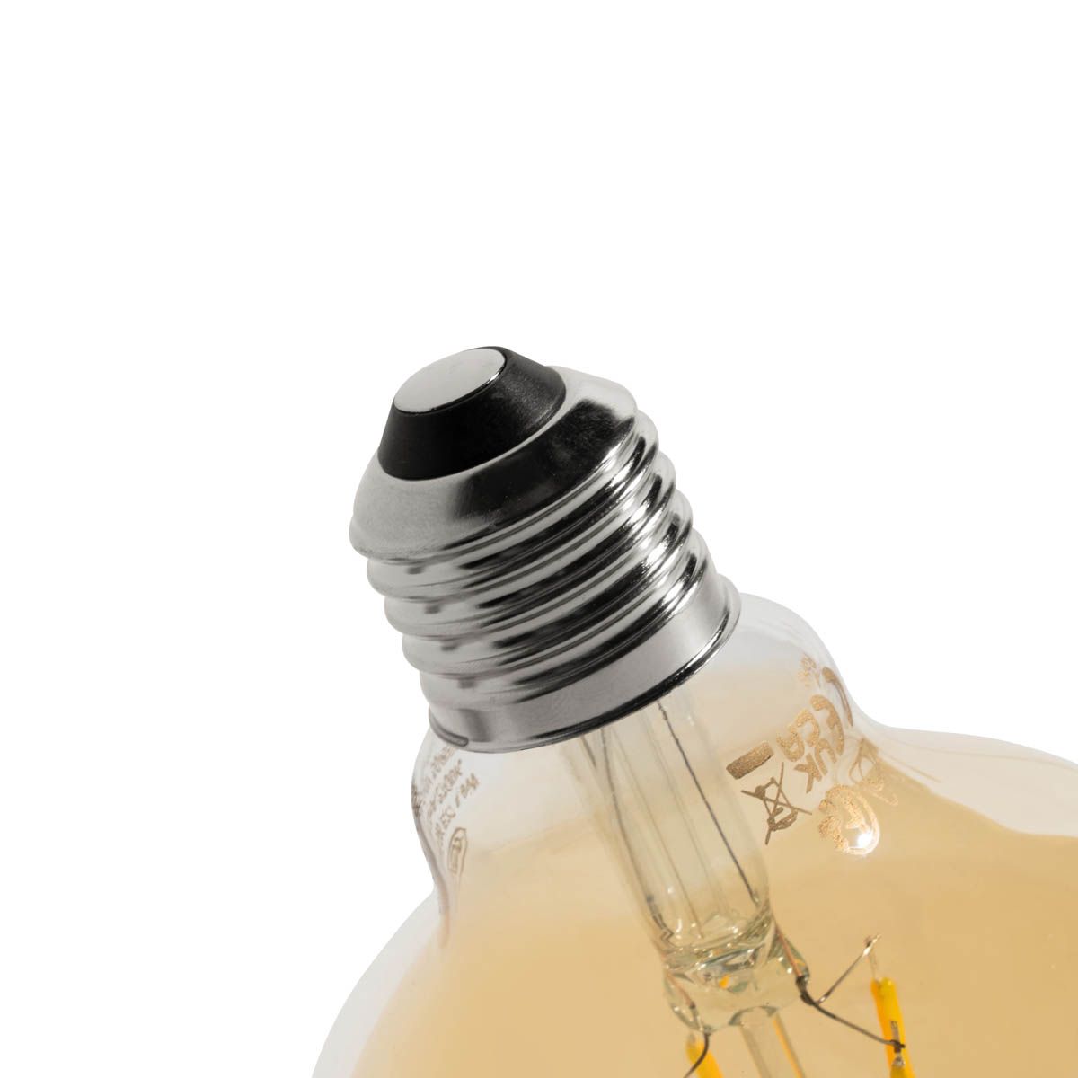 Set van 5 E27 dimbare LED lamp G95 5W 450 lm 2700K
