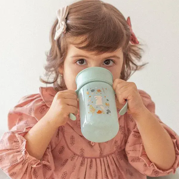 Suavinex, Wonderland, Copo 360° +12 meses - Azul Wonderland - 340ml