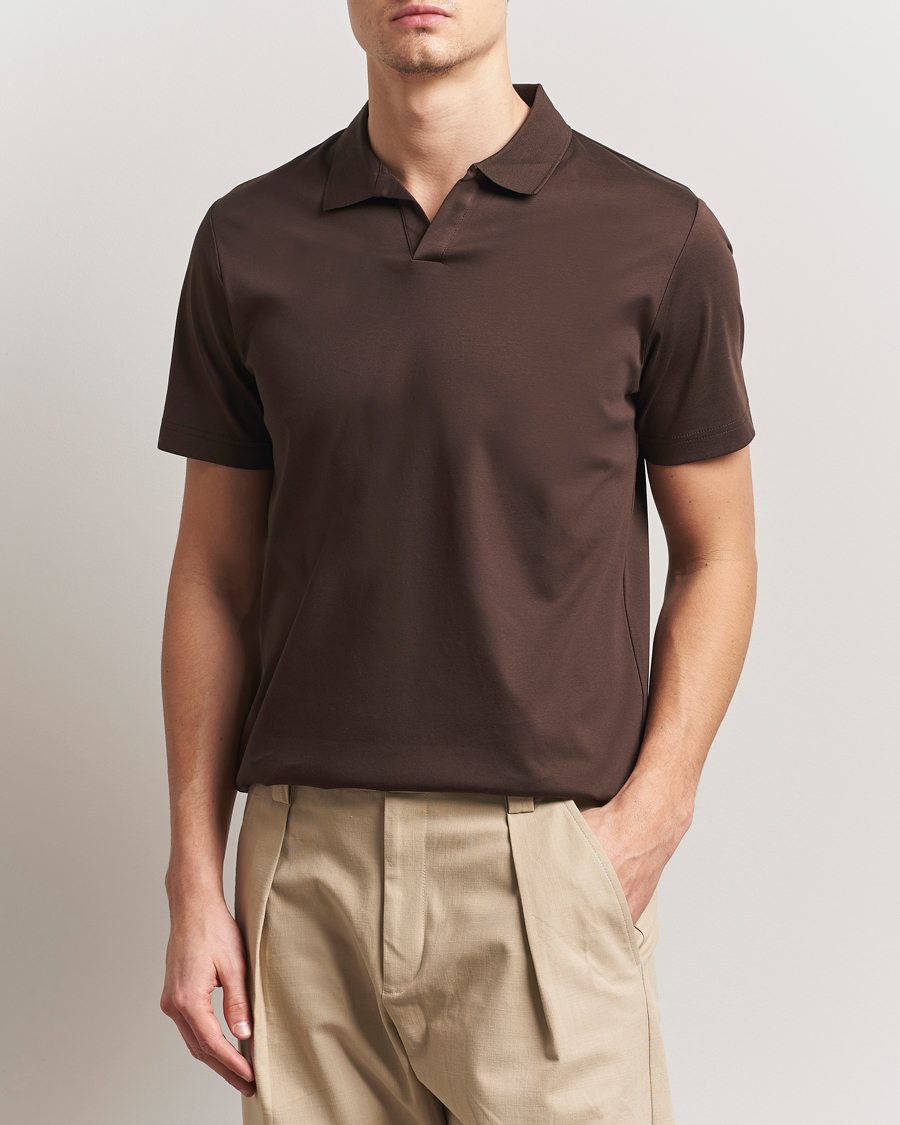 NN07 Paul Mercerized Polo Demitasse Brown