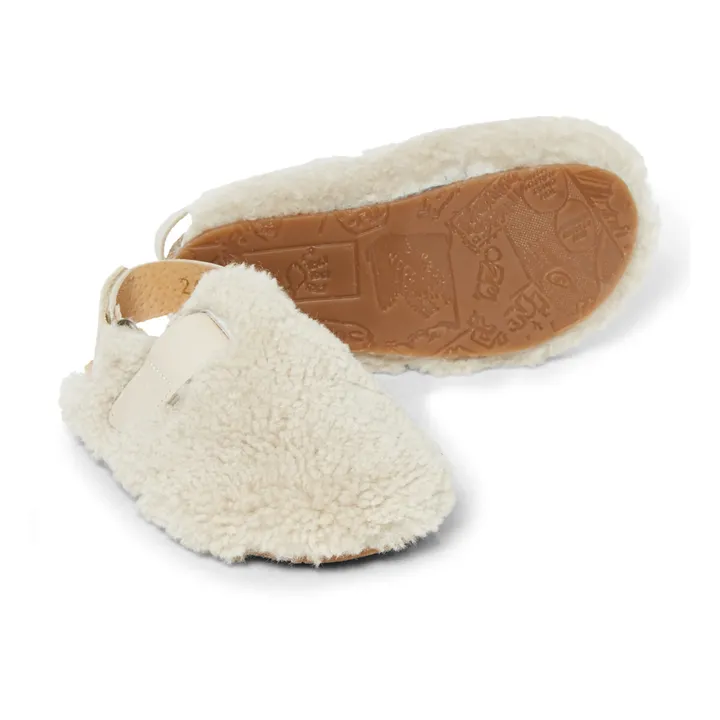 Pèpè Sabots Shearling | Ecru