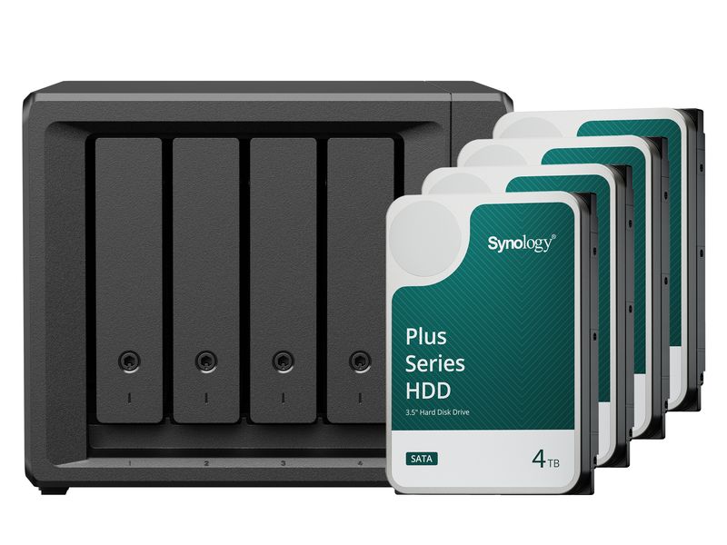 Synology NAS DiskStation DS425  4-bay HDD 16 TB Ihr zentraler Hub für Speicherung, Synchronisierung und nahtlose Zusammenarbeit