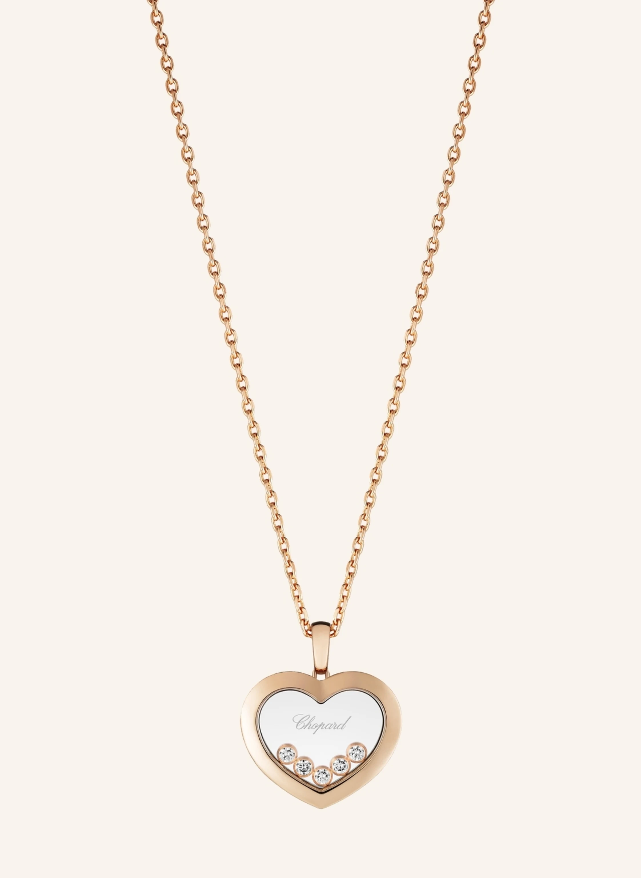 Chopard Anhänger HAPPY DIAMONDS ICONS Anhänger aus 18 Karat Roségold und Diamanten