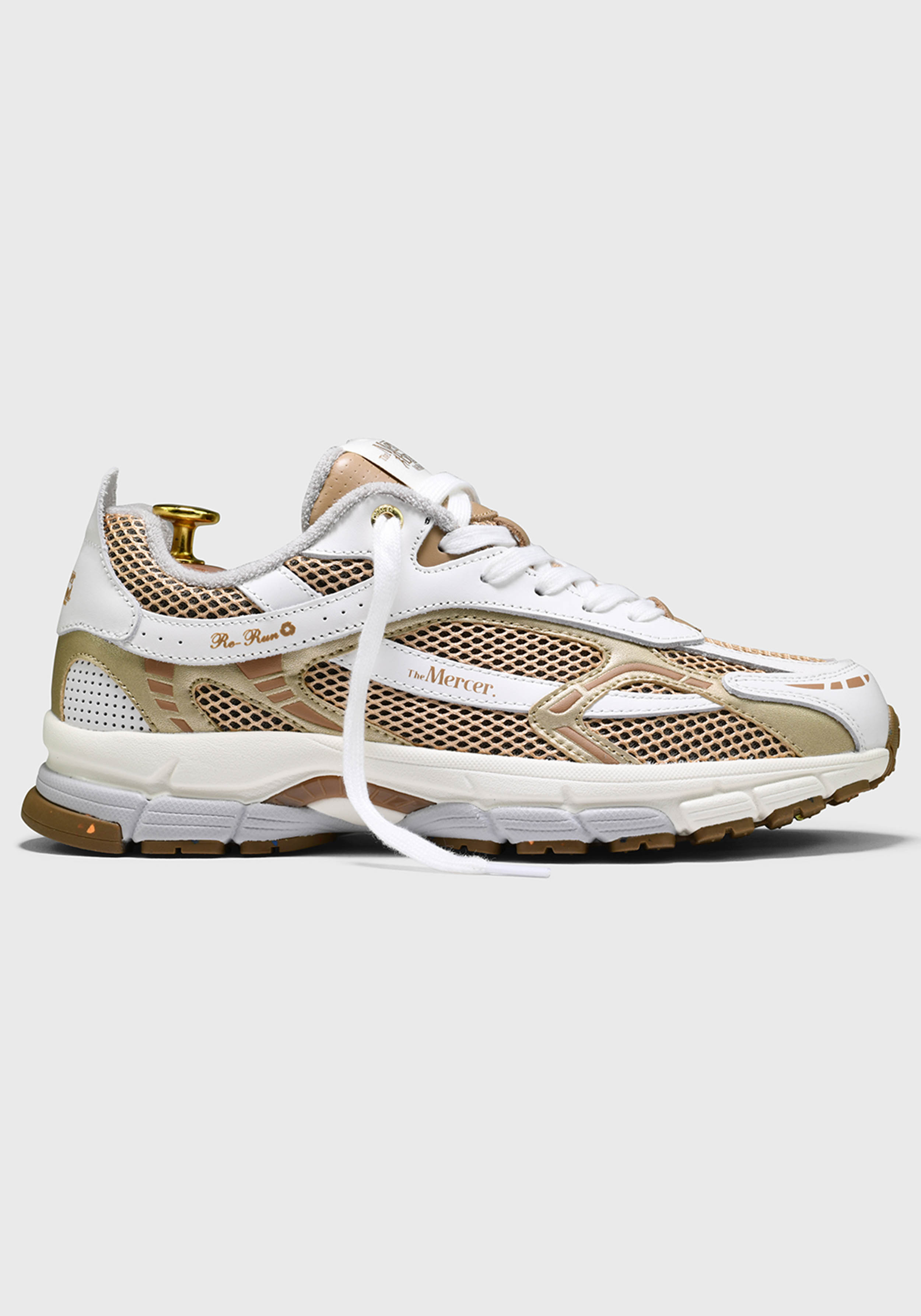 Mercer Sneaker The Re-Run White Silver Gold