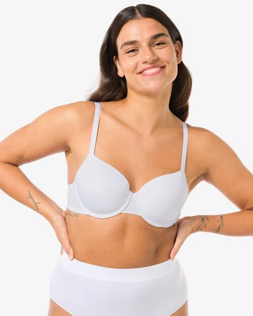 soutien-gorge préformé avec armatures recyclé/micro blanc